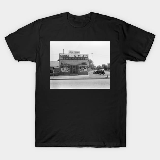 Grocery Store, 1938. Vintage Photo T-Shirt by historyphoto